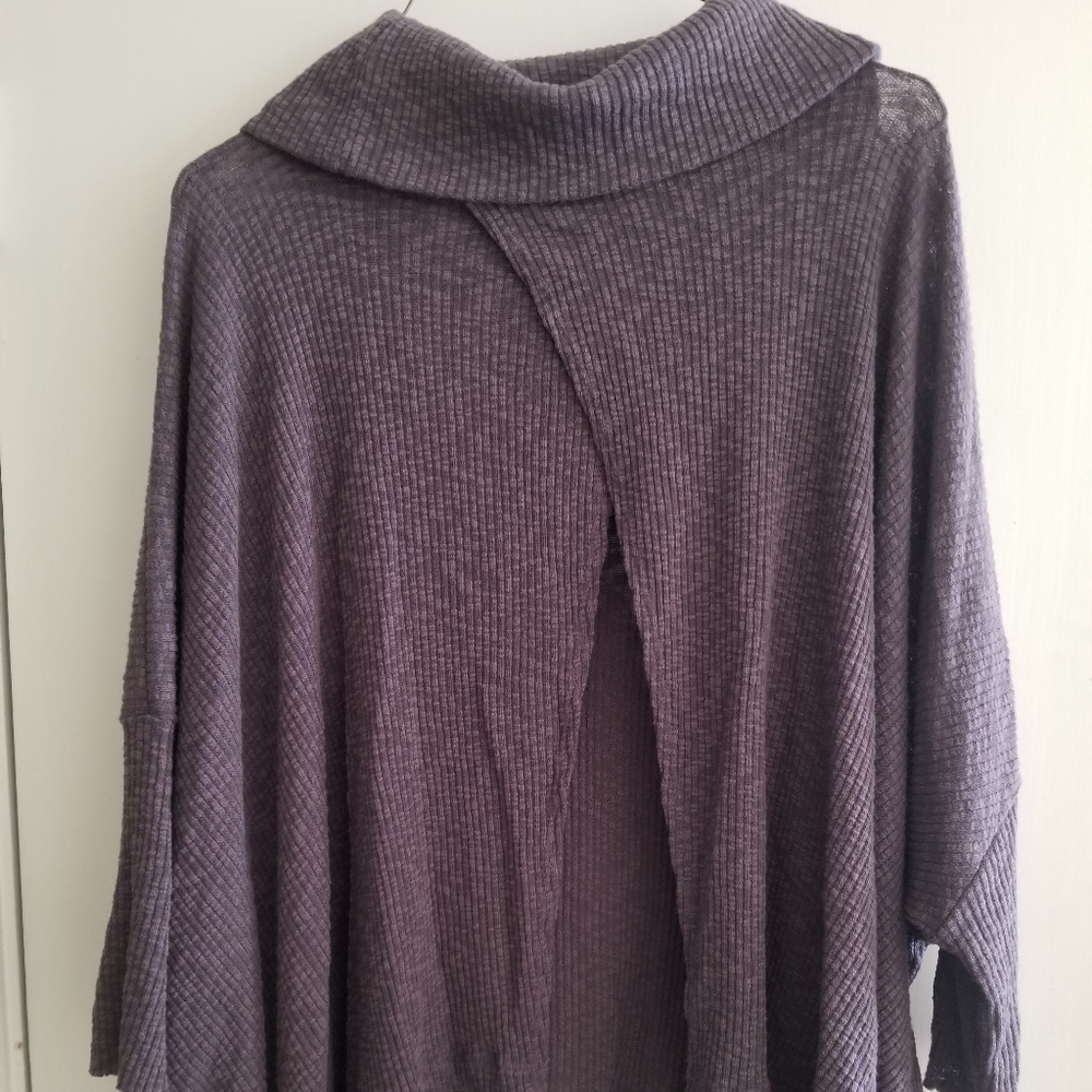 Free People FP Beach M Cowl Neck poncho Sweater